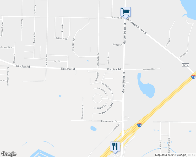 map of restaurants, bars, coffee shops, grocery stores, and more near 6928 Kapok Drive in Milton