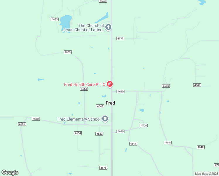 map of restaurants, bars, coffee shops, grocery stores, and more near 20290 Farm to Market 92 in Fred