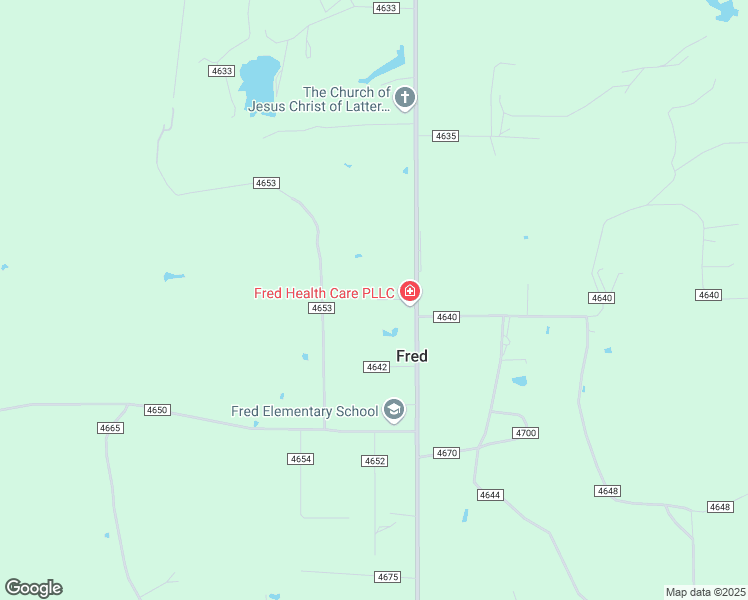 map of restaurants, bars, coffee shops, grocery stores, and more near 20290 Farm to Market 92 in Fred