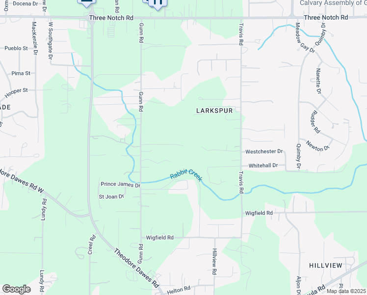 map of restaurants, bars, coffee shops, grocery stores, and more near 5357 Gunn Road in Mobile