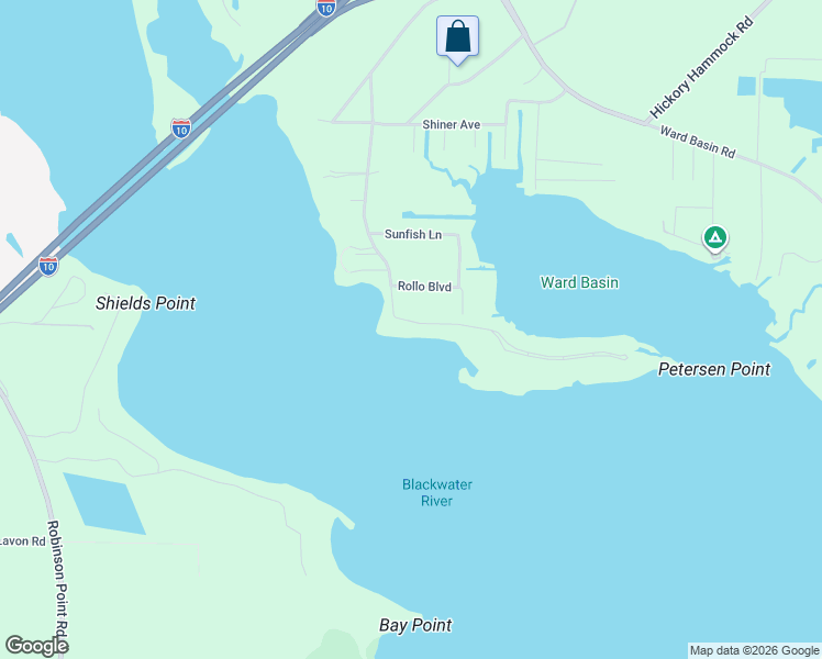 map of restaurants, bars, coffee shops, grocery stores, and more near 7701 Petersen Point Road in Milton