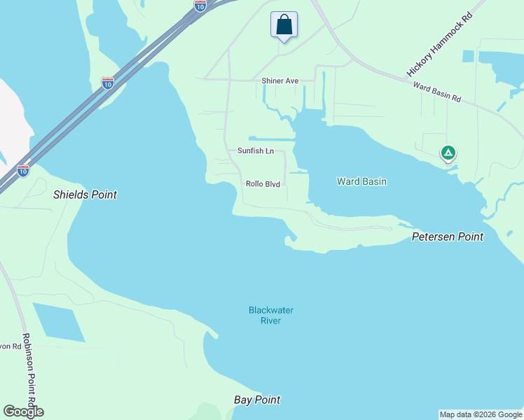 map of restaurants, bars, coffee shops, grocery stores, and more near 7701 Petersen Point Road in Milton