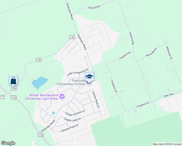 map of restaurants, bars, coffee shops, grocery stores, and more near 217 Monahans Drive in Georgetown
