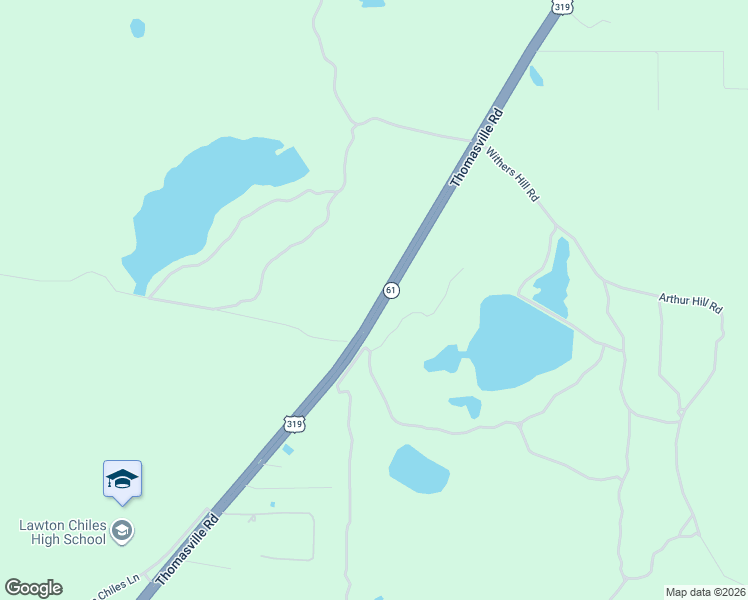 map of restaurants, bars, coffee shops, grocery stores, and more near Thomasville Road in Tallahassee