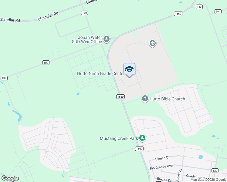 map of restaurants, bars, coffee shops, grocery stores, and more near Farm to Market Road 1660 in Hutto
