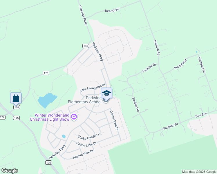 map of restaurants, bars, coffee shops, grocery stores, and more near 217 Monahans Drive in Georgetown