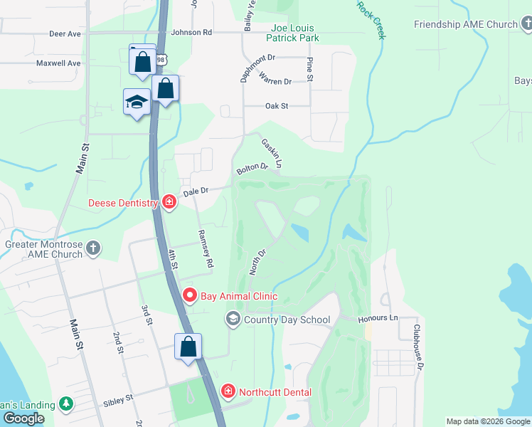 map of restaurants, bars, coffee shops, grocery stores, and more near 114 Sandy Shoal Loop in Fairhope