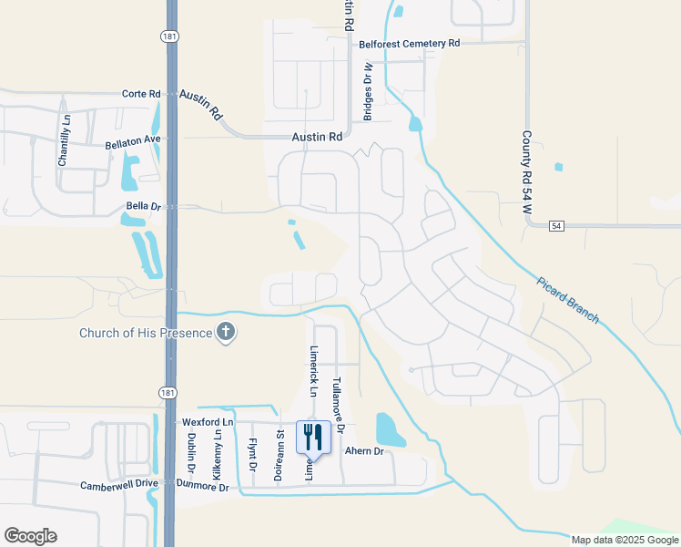map of restaurants, bars, coffee shops, grocery stores, and more near 10459 Fionn Loop in Daphne
