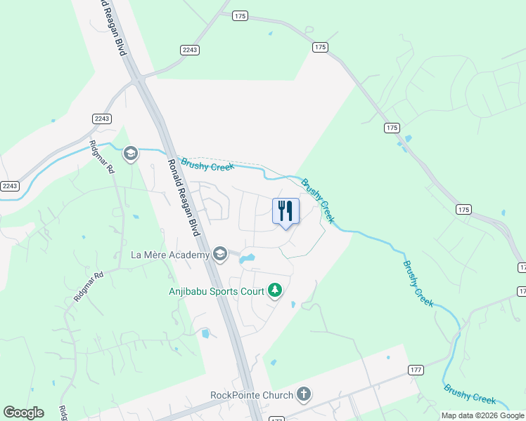 map of restaurants, bars, coffee shops, grocery stores, and more near 3009 Lyme Ridge Drive in Leander