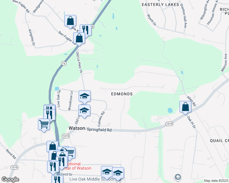 map of restaurants, bars, coffee shops, grocery stores, and more near 8364 Jo Lee Drive in Denham Springs