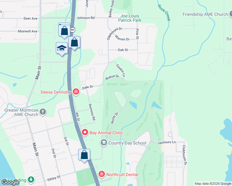 map of restaurants, bars, coffee shops, grocery stores, and more near 114 Sandy Shoal Loop in Fairhope