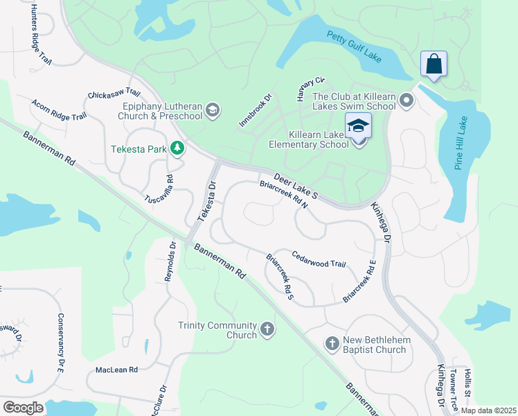map of restaurants, bars, coffee shops, grocery stores, and more near 3325 Micanopy Trail in Tallahassee