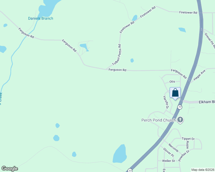map of restaurants, bars, coffee shops, grocery stores, and more near 2075 Ferguson Road in Chipley