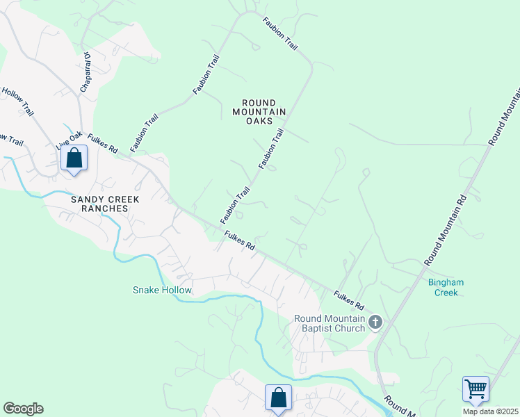 map of restaurants, bars, coffee shops, grocery stores, and more near 14609 Faubion Trail in Leander