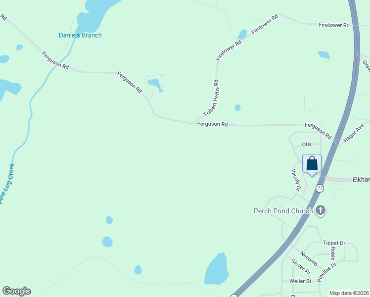 map of restaurants, bars, coffee shops, grocery stores, and more near 2075 Ferguson Road in Chipley