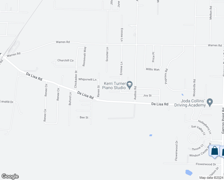 map of restaurants, bars, coffee shops, grocery stores, and more near 6622 Woodbury Forest Drive in Milton