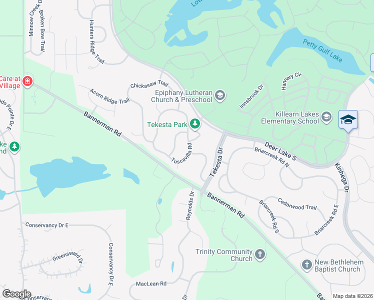 map of restaurants, bars, coffee shops, grocery stores, and more near 2375 Tuscavilla Road in Tallahassee