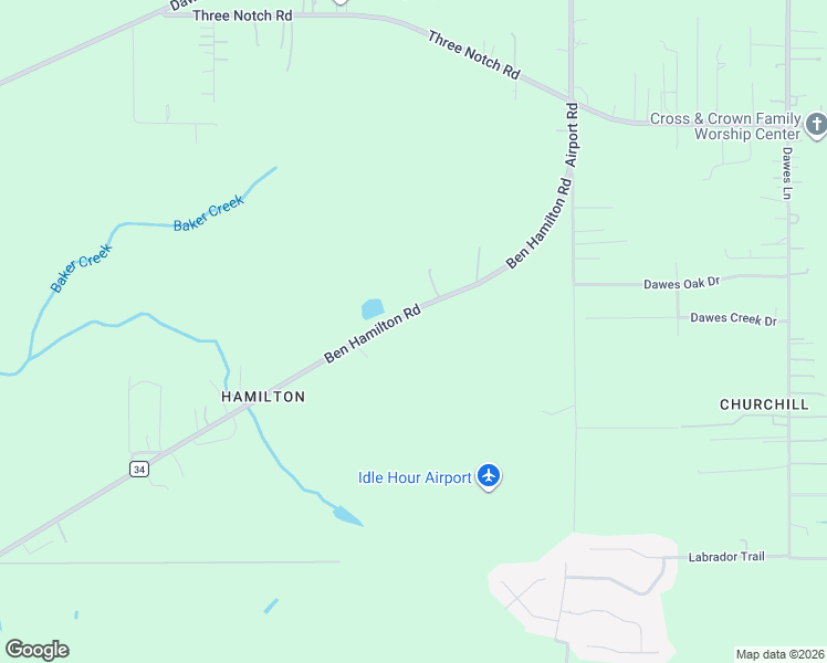 map of restaurants, bars, coffee shops, grocery stores, and more near 9480 Ben Hamilton Road in Theodore