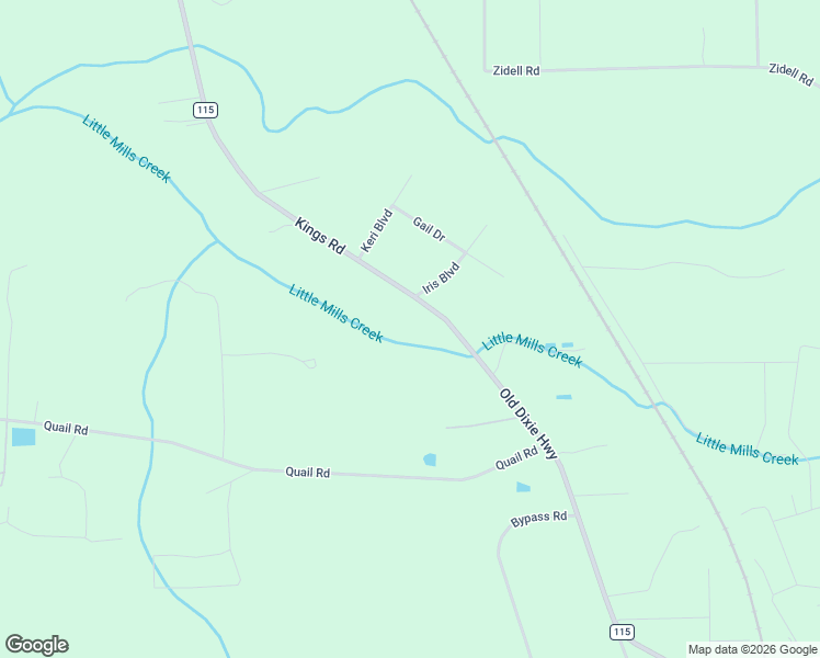map of restaurants, bars, coffee shops, grocery stores, and more near 1211 Old Dixie Highway in Callahan
