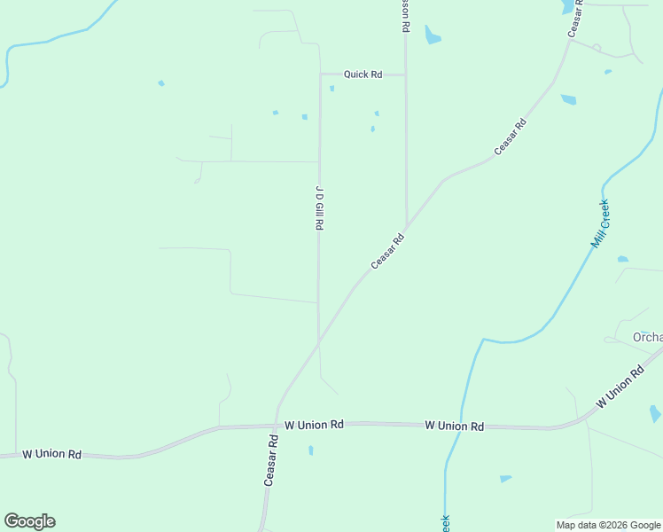 map of restaurants, bars, coffee shops, grocery stores, and more near 42 J D Gill Road in Carriere