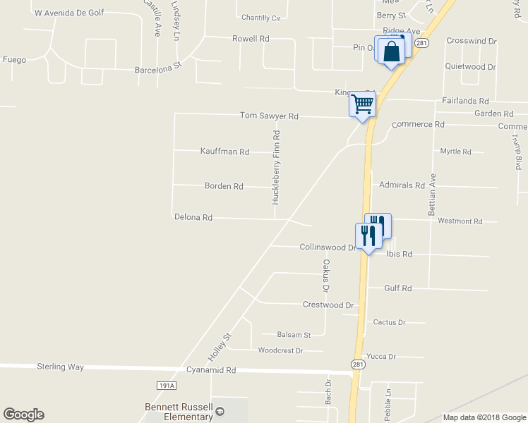 map of restaurants, bars, coffee shops, grocery stores, and more near 5542 Delona Road in Milton