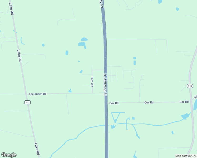 map of restaurants, bars, coffee shops, grocery stores, and more near 2515 North Jefferson Street in Monticello