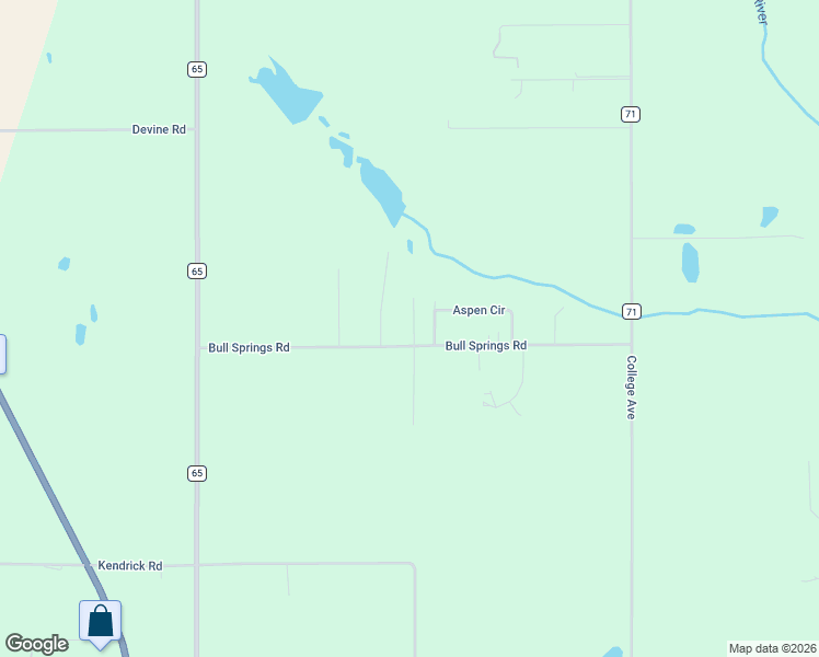 map of restaurants, bars, coffee shops, grocery stores, and more near 18485 Bull Springs Rd in Robertsdale