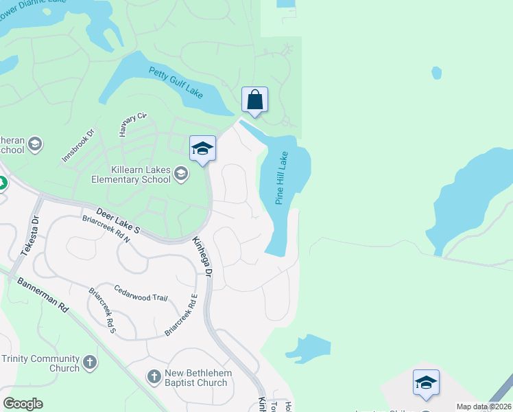 map of restaurants, bars, coffee shops, grocery stores, and more near 7804 Thorn Hill Lane in Tallahassee