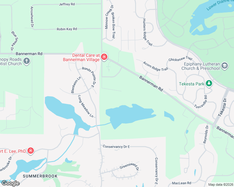 map of restaurants, bars, coffee shops, grocery stores, and more near 1665 Bannerman Road in Tallahassee