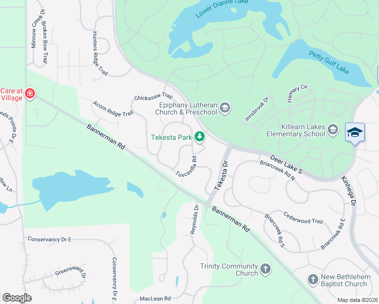 map of restaurants, bars, coffee shops, grocery stores, and more near 2375 Tuscavilla Road in Tallahassee