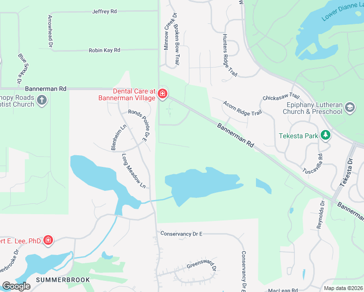 map of restaurants, bars, coffee shops, grocery stores, and more near 1665 Bannerman Road in Tallahassee