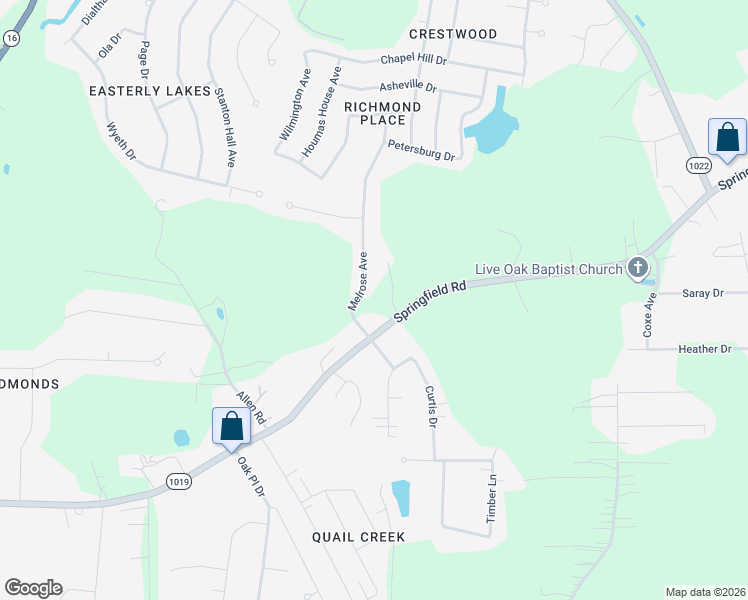 map of restaurants, bars, coffee shops, grocery stores, and more near 35560 Melrose Avenue in Denham Springs