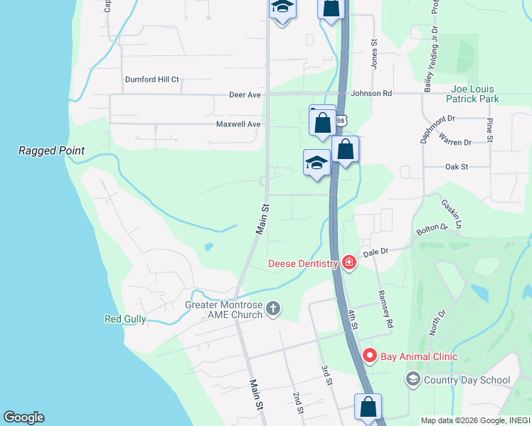 map of restaurants, bars, coffee shops, grocery stores, and more near 24471 Holly Cross Drive in Daphne