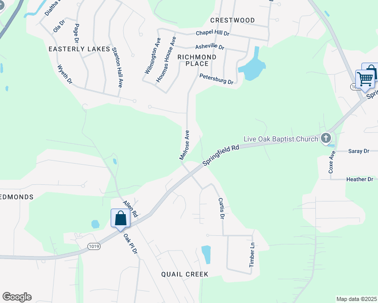 map of restaurants, bars, coffee shops, grocery stores, and more near 35560 Melrose Avenue in Denham Springs