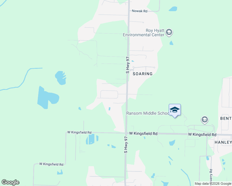 map of restaurants, bars, coffee shops, grocery stores, and more near 1475 South Highway 97 in Cantonment