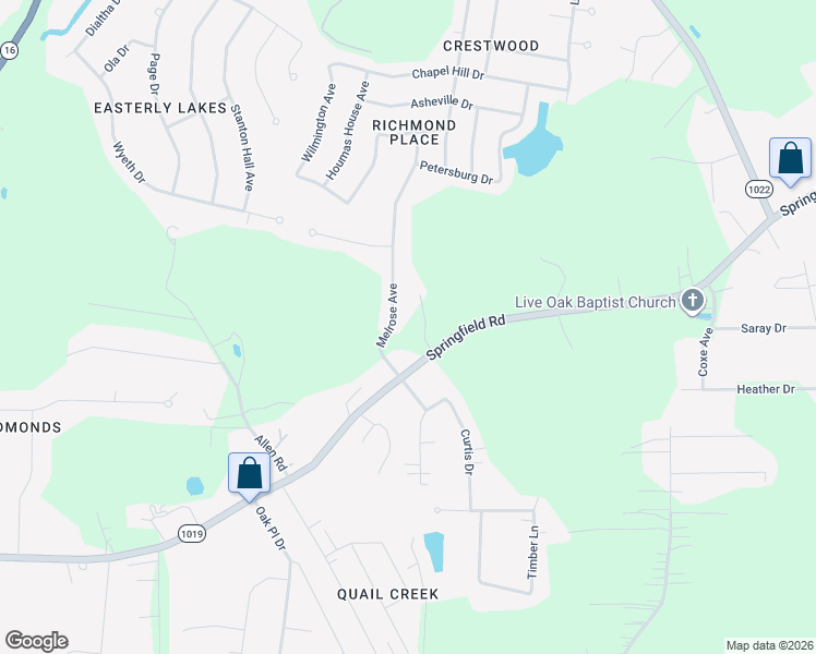 map of restaurants, bars, coffee shops, grocery stores, and more near 35560 Melrose Avenue in Denham Springs