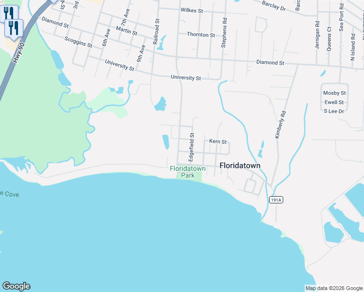 map of restaurants, bars, coffee shops, grocery stores, and more near 3981 Edgefield Street in Milton