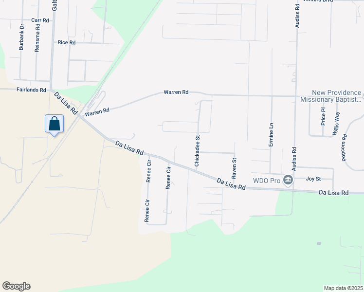 map of restaurants, bars, coffee shops, grocery stores, and more near 6461 Quail Hollow Road in Bagdad