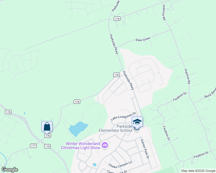 map of restaurants, bars, coffee shops, grocery stores, and more near 340 Cross Timbers Drive in Georgetown
