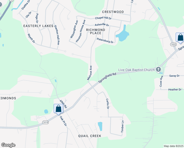 map of restaurants, bars, coffee shops, grocery stores, and more near 35560 Melrose Avenue in Denham Springs