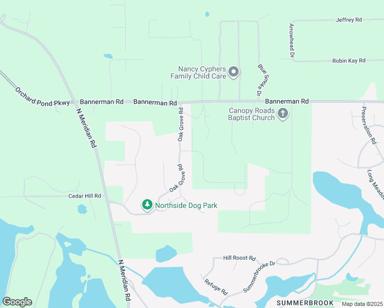 map of restaurants, bars, coffee shops, grocery stores, and more near 433 Blocker Circle in Tallahassee