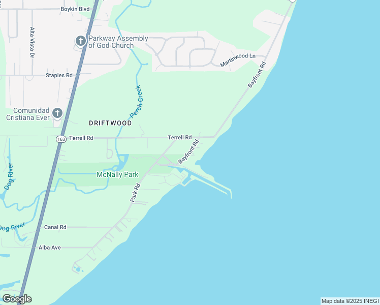 map of restaurants, bars, coffee shops, grocery stores, and more near 4249 Bay Front Rd in Mobile