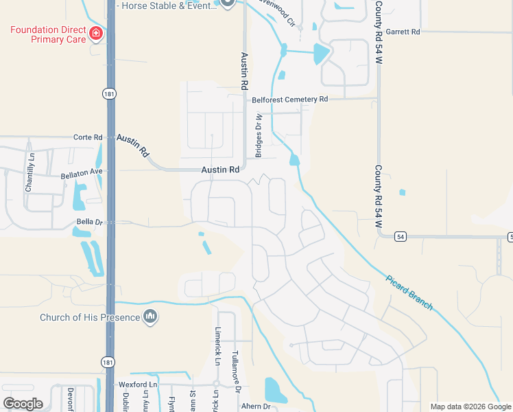 map of restaurants, bars, coffee shops, grocery stores, and more near Austin Road in Daphne