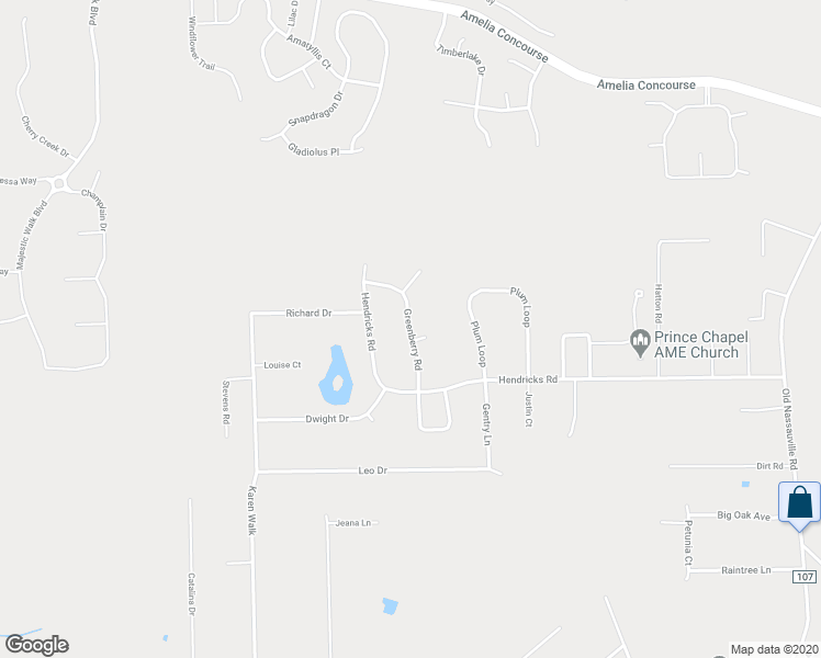 map of restaurants, bars, coffee shops, grocery stores, and more near Greenberry Road in Fernandina Beach