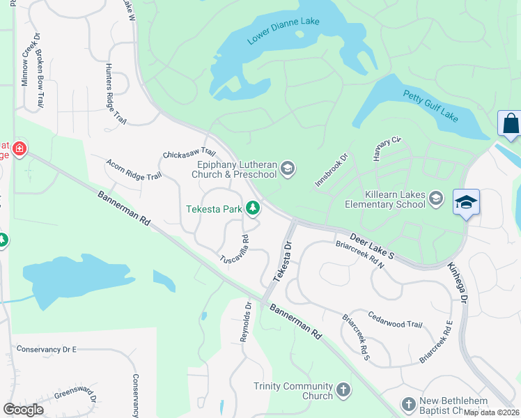 map of restaurants, bars, coffee shops, grocery stores, and more near 8309 Pegwood Way in Tallahassee