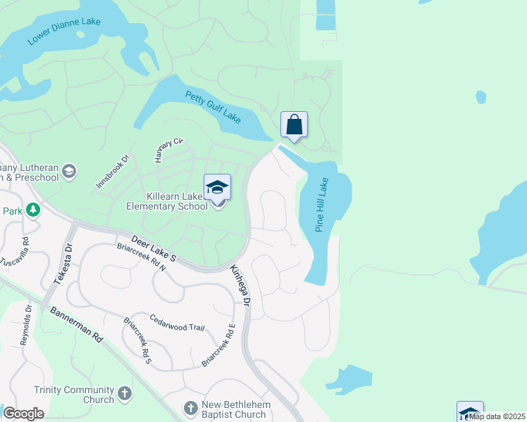 map of restaurants, bars, coffee shops, grocery stores, and more near 3385 Barrow Hill Trail in Tallahassee