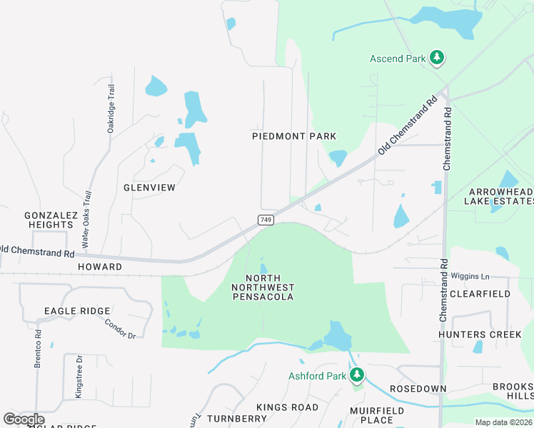 map of restaurants, bars, coffee shops, grocery stores, and more near 2441-2521 Old Chemstrand Road in Gonzalez