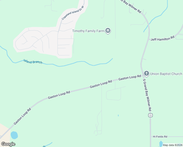 map of restaurants, bars, coffee shops, grocery stores, and more near 13150 Gaston Loop Road in Grand Bay