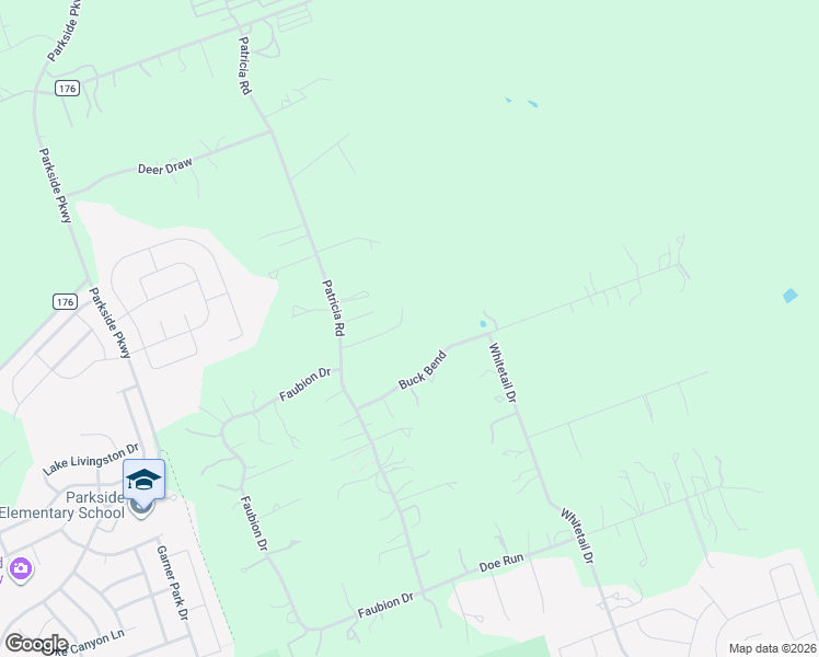 map of restaurants, bars, coffee shops, grocery stores, and more near 207 Buck Bend in Georgetown