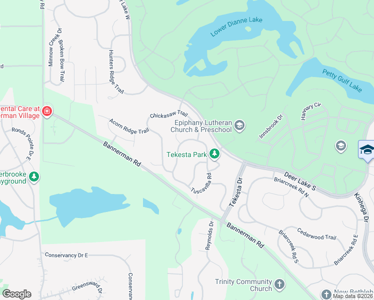 map of restaurants, bars, coffee shops, grocery stores, and more near 8132 Holly Ridge Trail in Tallahassee